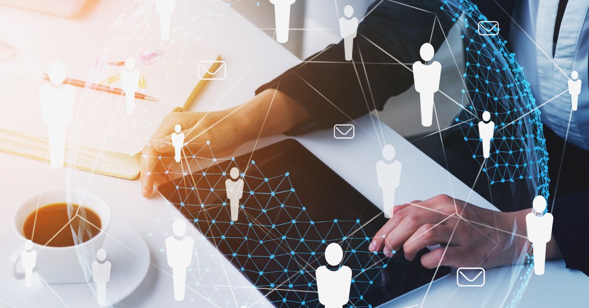 HR consultant using digital tools to manage recruiting and talent strategy, symbolizing HR consulting services.